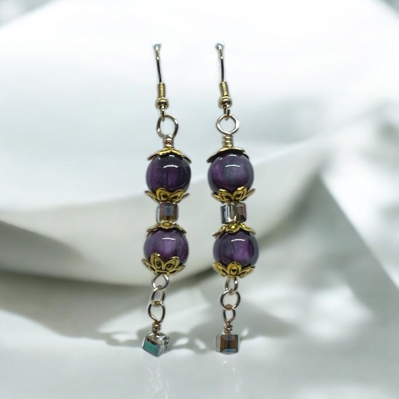 Handcrafted Dangling Earrings - Picture 4 of 4